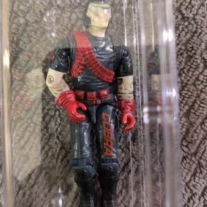 2000 Hasbro GI Joe COBRA - Rock Viper Loose Figure in Display Case.